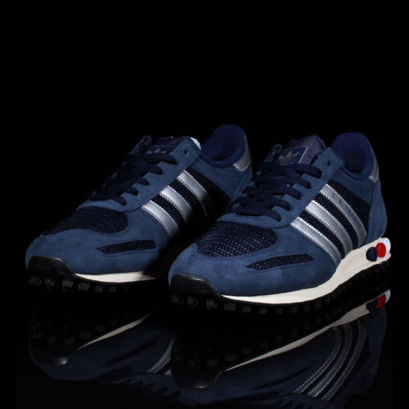 pause Bedstefar person Adidas - LA Trainer Sko (Navy/Silver), køb online