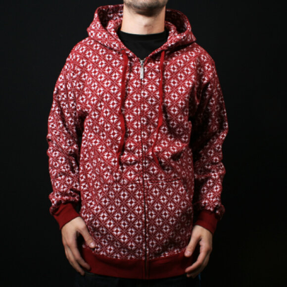 Supra - Supra - Burst Red Zip Hood Supra - Supra - Burst Red Zip Hood