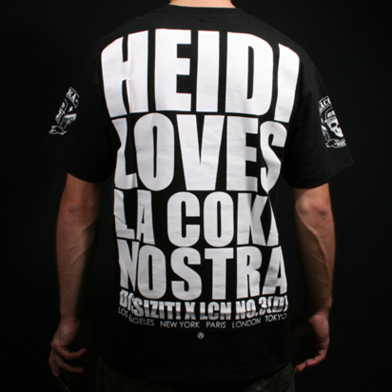 T shirts Dissizit Dissizit 3D Heidi Loves La Coka Nostra T Shirt