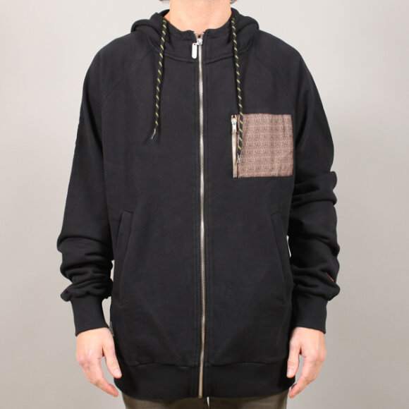 Alis - Alis Concrete Pocket Zip Hood Sweatshirt