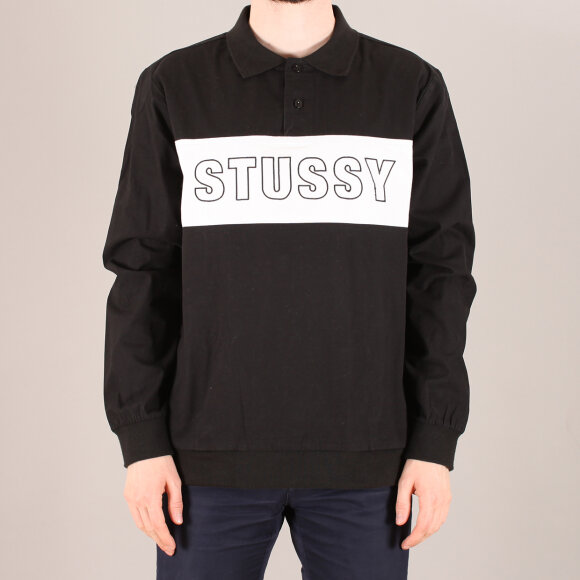 Stüssy - Stüssy Pieced Polo Sweatshirt Stüssy - Stüssy Pieced Polo Sweatshirt