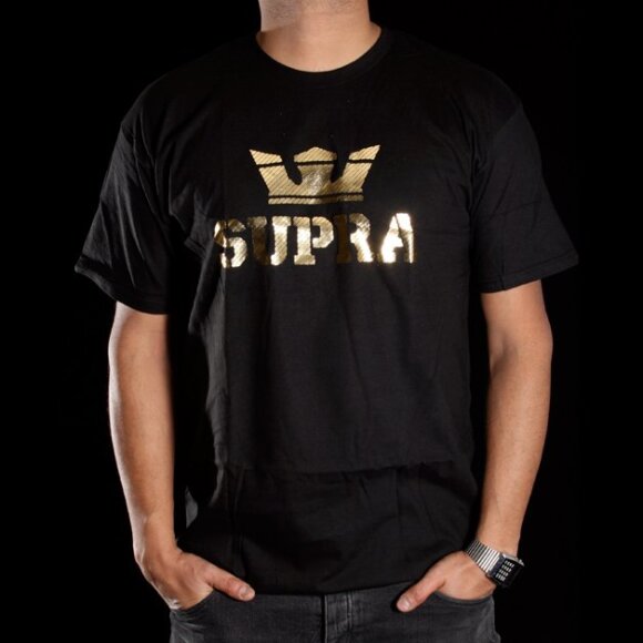 Supra - Above Foil T-Shirt (Black/Gold)